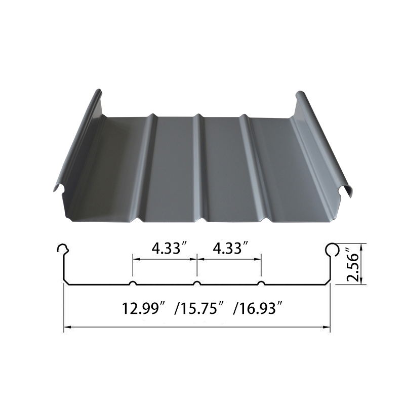 65 Modell von Stehfalz-Dachpaneelen aus Metall 65 Modell von Stehfalz-Dachpaneelen aus Metall